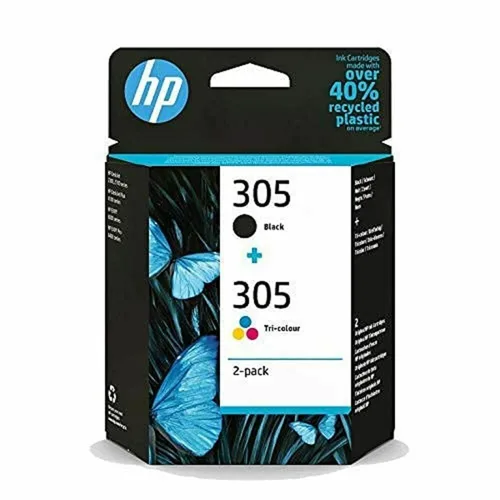 Vista 2 de Cartucho de Tinta Original HP Paquete de 2 cartuchos de tinta original HP 305 tricolor / negro Multicolor