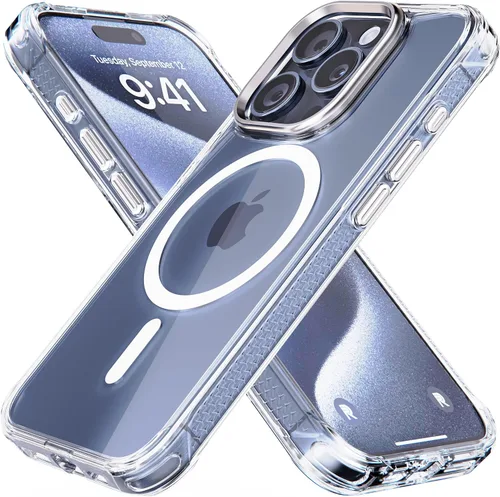 Vista 14 de Phone REBEL - Funda transparente para iPhone 14 Plus [Crystal Series Gen-4] Compatible con MagSafe Resistente, Antiarañazos, Sin Amarilleo