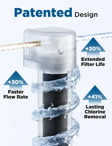 Vista 6 de NOVETE Filtro de agua para debajo del fregadero UWF0A‑PC, certificado NSF/ANSI 42 y 372, reduce el 99.5% de cloro, plomo, PFOA/PFOS, mal sabor