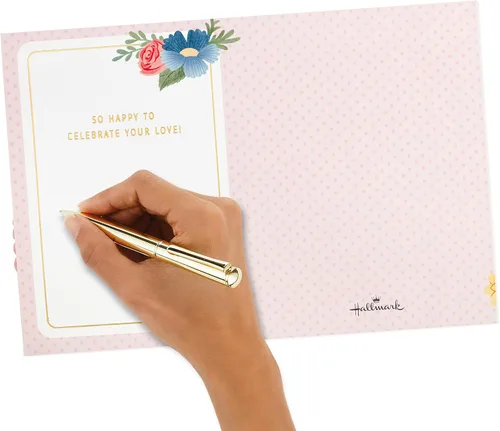 Vista 5 de Hallmark Paper Wonder - Tarjeta de boda emergente, tarjeta de compromiso, tarjeta de despedida de soltera (felicitaciones)