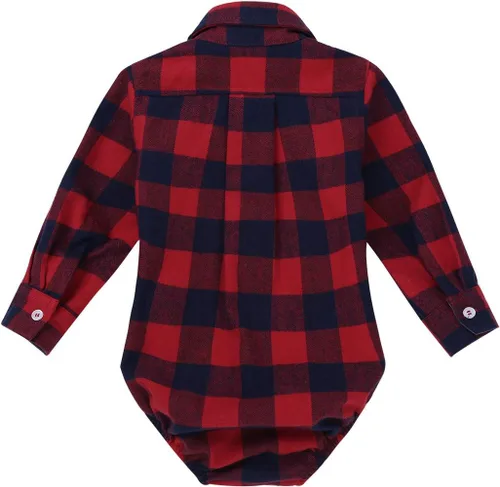 Vista 2 de ACSUSS - Camisa de manga larga para bebé, diseño de caballero