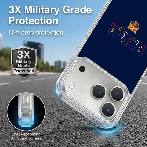 Vista 102 de Head Case Designs Funda de gel suave con licencia oficial del FC Barcelona Barca Crest Graphics [protección de grado militar] compatible con Apple