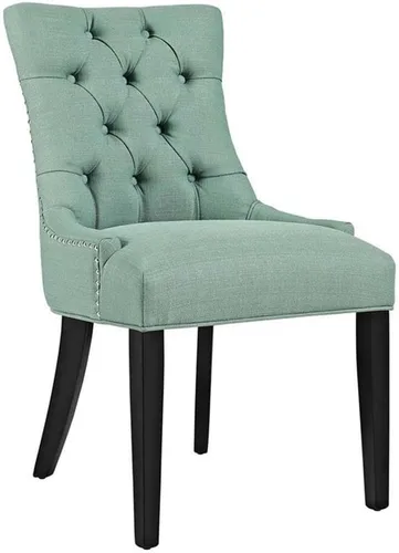 Vista 5 de Modway Regent - Silla de comedor tapizada con botones en color beige