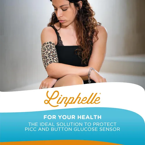 Vista 4 de Coverpicc - Funda para la parte superior del brazo para línea Picc, funda de brazo de microfibra suave, ideal para línea Picc, sensor de glucosa