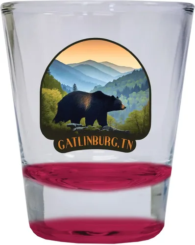 Vista 10 de Gatlinburg Tennessee Souvenir - Vaso de chupito redondo de 1.5 onzas, color verde Verde C