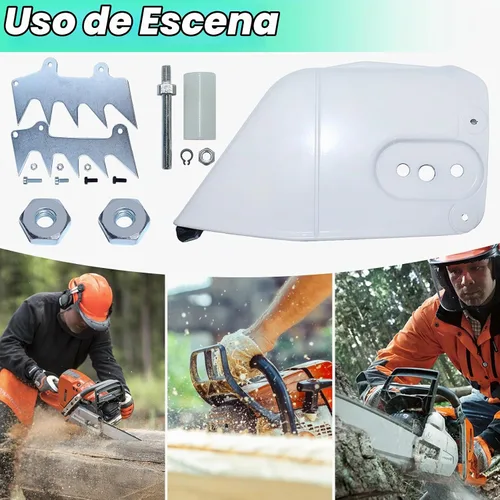 Vista 7 de Adefol Kit de cubierta de piñón de embrague para Stihl MS660 066 MS650 Pieza de repuesto con espigas de perro de tala Tuerca de barra colectora