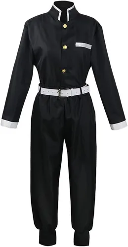 Vista 5 de Disfraz de cosplay de anime, unisex, para adulto, kimono, conjunto completo con peluca