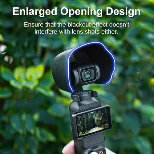 Vista 5 de Parasol para lente de cámara DJI Osmo Pocket 3, PULUZ Parasol cubierta protectora para DJI Osmo Pocket 3 Accesorios