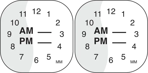 Vista 2 de DayMark Safety Systems MoveMark IT110063 - Etiqueta extraíble para reloj, rollo de 1000 unidades de 1 x 1 pulgada