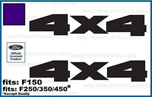 Vista 15 de CBM_Solid - Calcomanías adhesivas 4x4 para Ford F150 (2015-2020) y F250 F350 (2017-2020) (2017-2020) (Negro Mate)