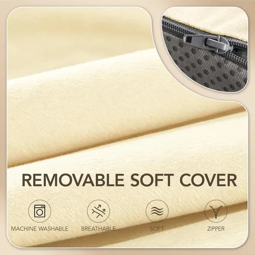 Vista 5 de Almohada de apoyo lumbar para reclinable, cojín grande de espuma viscoelástica para sofá y silla de juegos, almohada ergonómica para respaldo