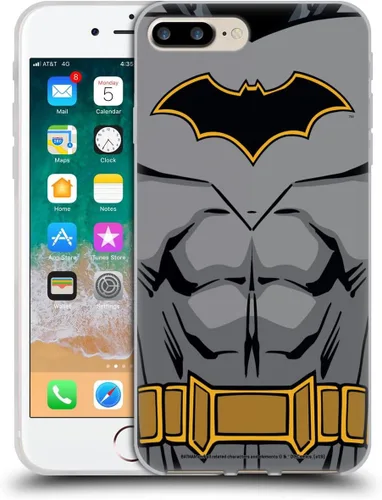 Vista 389 de Head Case Designs Funda de gel con licencia oficial de Batman DC Comics Bat Signal Logos [protección de grado militar] compatible con Apple iPhone 7