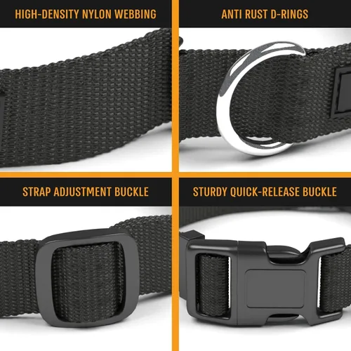 Vista 5 de Active Pets Collar de liberación rápida para perros pequeños y grandes, collar de seguridad ajustable con hebilla segura, comodidad transpirable