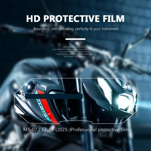 Vista 3 de Speedometer Scratch Film for YAM&AHA MT-07 MT07 FZ-07 FZ07 MT FZ 07 2021 - Motorcycle Scratch Cluster Screen Dashboard Protection Instrument Film