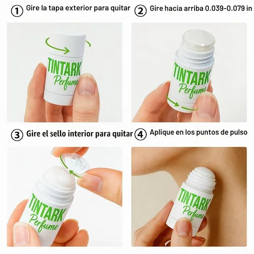 Vista 5 de Tintark Taste of Nectar - Bálsamo de perfume sólido para mujer, 0.18 oz