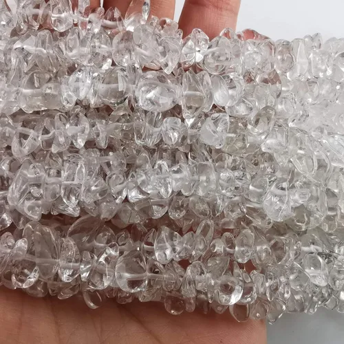 Vista 23 de Cuentas de cristal de Amazonita de 90 pulgadas de forma irregular y piedra curativa para hacer joyas
