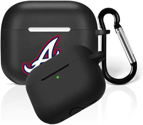 Vista 5 de Funda protectora de silicona para 49ers compatible con AirPods de 1ª/2ª generación, funda de carga, llavero