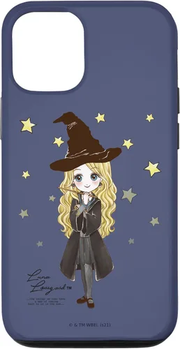 Vista 28 de Funda para iPhone 16 Harry Potter Luna Lovegood con cita y estrellas