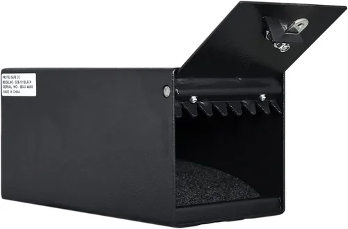 Vista 4 de Protex Caja fuerte (SDB-101) - Negro, para efectivo, cheques y sobres, deflector dentado de sierra para proteger la ranura, acabado