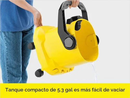 Vista 11 de Karcher WD4 aspiradora para agua y polvo, multiuso, con motor de 1800 V, diseño que ahorra espacio.