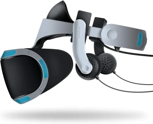 Vista 2 de Bionik Mantis - Auriculares de realidad virtual fijables compatibles con PlayStation VR diseño ajustable se conecta directamente a PSVR sonido