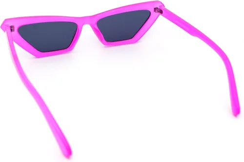 Vista 8 de Gafas de sol cuadradas de ojo de gato de los años 80 de neón para mujer