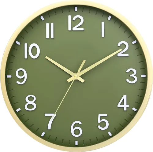 Vista 17 de Reloj de pared, moderno reloj de pared pequeño de 8 pulgadas, funciona con pilas, silencioso, analógico, clásico, para oficina, hogar, baño, cocina
