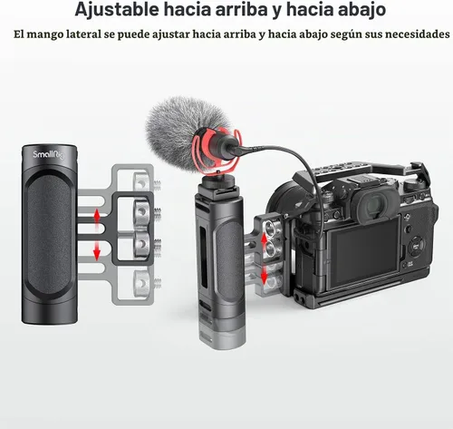 Vista 5 de SMALLRIG Mini Mango Lateral Empuñadura con Doble Montaje de Tornillo 1/4"-20 para Cámara Digital sin Espejo Cámara DSLR Jaula de Cámara Pequeña