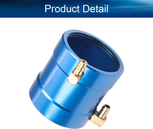 Vista 4 de Bettomshin Motor de aluminio de refrigeración por agua chaqueta de metal control remoto modelo barco partesBlueSuitable for36Series Control remoto