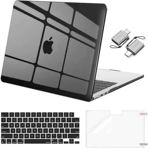 Vista 47 de Mosiso Funda para MacBook Air de 13 y 13.6 pulgadas, 2024, 2023 y 2022, M3 A3113, M2 A2681, Touch ID, carcasa rígida, cubierta de teclado, protector
