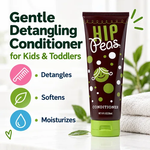 Vista 2 de Hip Peas Acondicionador desenredante natural para el cabello (8 fl oz / 8.0 fl oz)