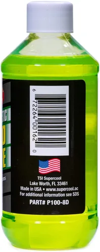 Vista 3 de TSI Supercool P100-8D Aceite PAG Viscosidad 100 con tinte U/V 8 onzas 1-Pack