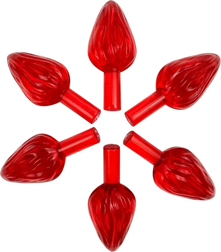 Vista 9 de National Artcraft Adornos de luz grandes de cerámica estilo giro para árbol de Navidad, paquete de 25 unidades (aguamarina)