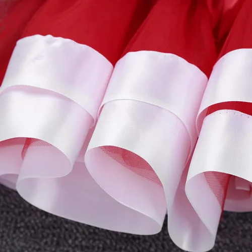 Vista 6 de Agoky Vestido de Navidad para bebés, niñas, con tutú de fiesta