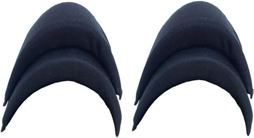 Vista 4 de Hombreras para hombre, chaqueta, chaqueta, camiseta, ropa, vestido, hombreras, accesorios de costura, 4 pares, color negro