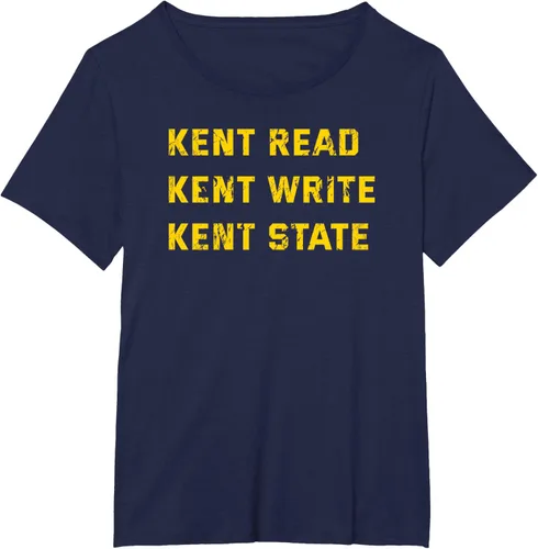 Vista 11 de University Apparel Kent Read, Kent Write, Kent State Camiseta, Azul / Patchwork, S