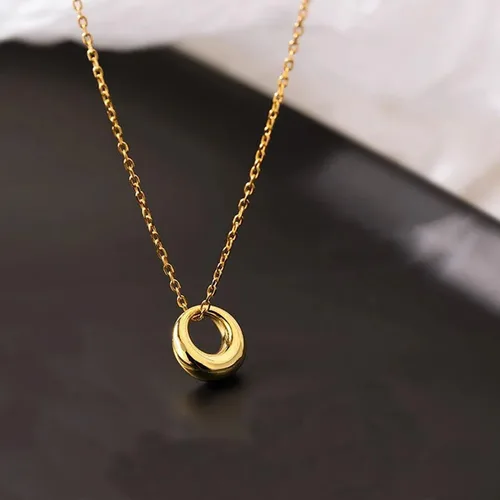 Vista 7 de LLWOM Collar de oro para mujer, collar de estrella de David con circonita cúbica chapada en oro de 14 quilates, collar contra el mal de ojo, collar