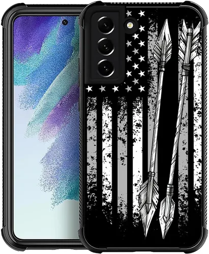 Vista 64 de Funda compatible con Samsung Galaxy S21, diseño de elefantes africanos, diseño increíble a prueba de golpes, antiarañazos, carcasa trasera