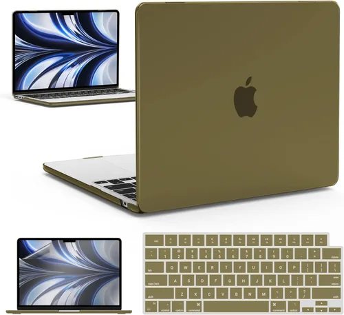 Vista 64 de IBENZER Funda para MacBook Air de 13 pulgadas 2026 2025 2024 2023 2022 M4 A3240 M3 A3113 M2 A2681, funda rígida con cubierta de teclado ScreenFilm
