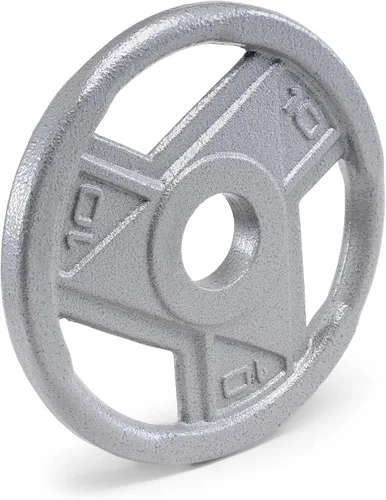 Vista 8 de Marcy Classic 2" Cast Iron Olympic Grip Plates for Strength Training and Weightlifting
