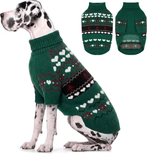 Vista 99 de IECOii Suéter de perro salchicha de cuello alto para perros pequeños, medianos y hembras, elástico y transpirable, abrigo de punto cálido, para Negro