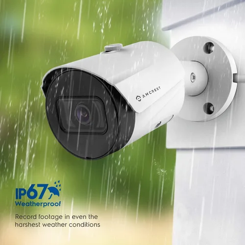 Vista 7 de Amcrest Sistema de cámara de seguridad de 5MP, 4K 8CH PoE NVR, (4) x 5 megapíxeles lente gran angular de 0.110 in resistente a la intemperie cámaras