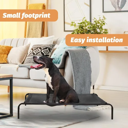 Vista 5 de Ipetboom Cama para mascotas de malla para gatos, hamaca transpirable para mascotas, hamaca elevada para perros, cubierta elevada para gatos