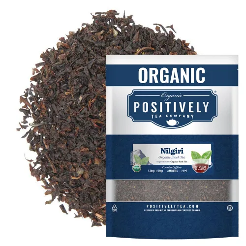 Vista 25 de Bolsas de hojas sueltas para té. Orgánicas por USDA. Positively Tea LLC.
