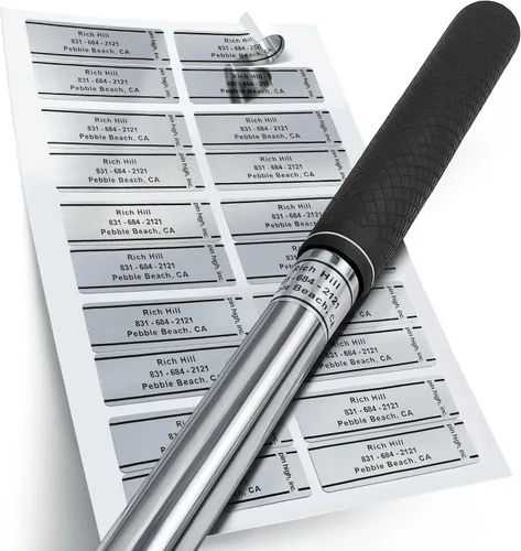 Vista 9 de Golf Essentials: Personalized ID Labels, Pro Scorecards & Game Guides. Weatherproof Accessories for Club Tracking, Stat Logging & Wagering