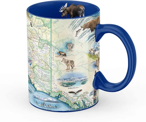 Vista 36 de Taza de cerámica con mapa de 1000 islas de Xplorer Maps (16oz) – Taza de café libre de BPA para bebidas frías y calientes – Perfecta para oficina