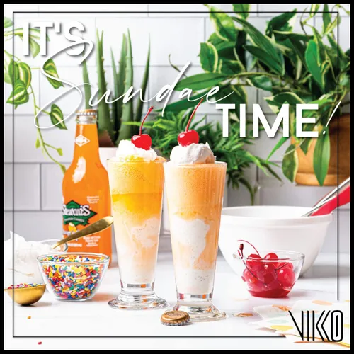 Vista 3 de Vikko Vasos de helado con pies, pequeños vasos de batido de leche de 6.3 onzas, tazas de postre gruesas y duraderas para flotadores, batidos