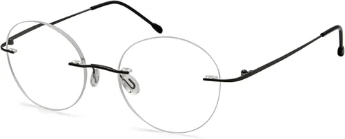 Vista 8 de Eyekepper Paquete de 3 lentes de lectura redondos de metal sin montura para mujeres y hombres, lectores circulares sin marco (azul/rojo/púrpura) +