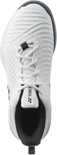 Vista 3 de YONEX Tenis anchos unisex Sonicage 3 blanco y negro, Blanco