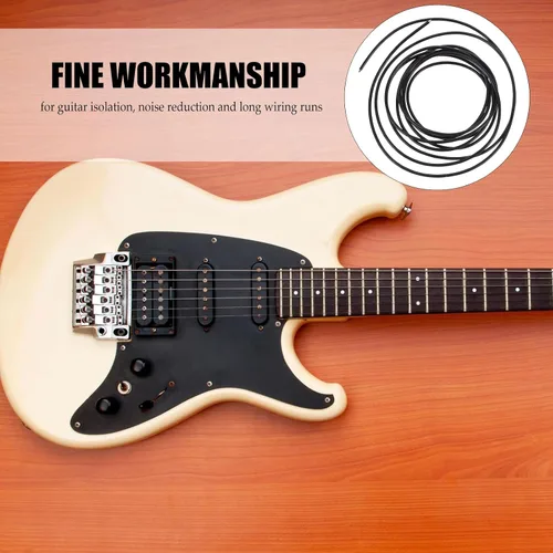 Vista 9 de rosenice Cable de circuito de guitarra, cable de recogida de alambre blindado de 4 conductores, conexión de guitarra de cobre estañado para cableado